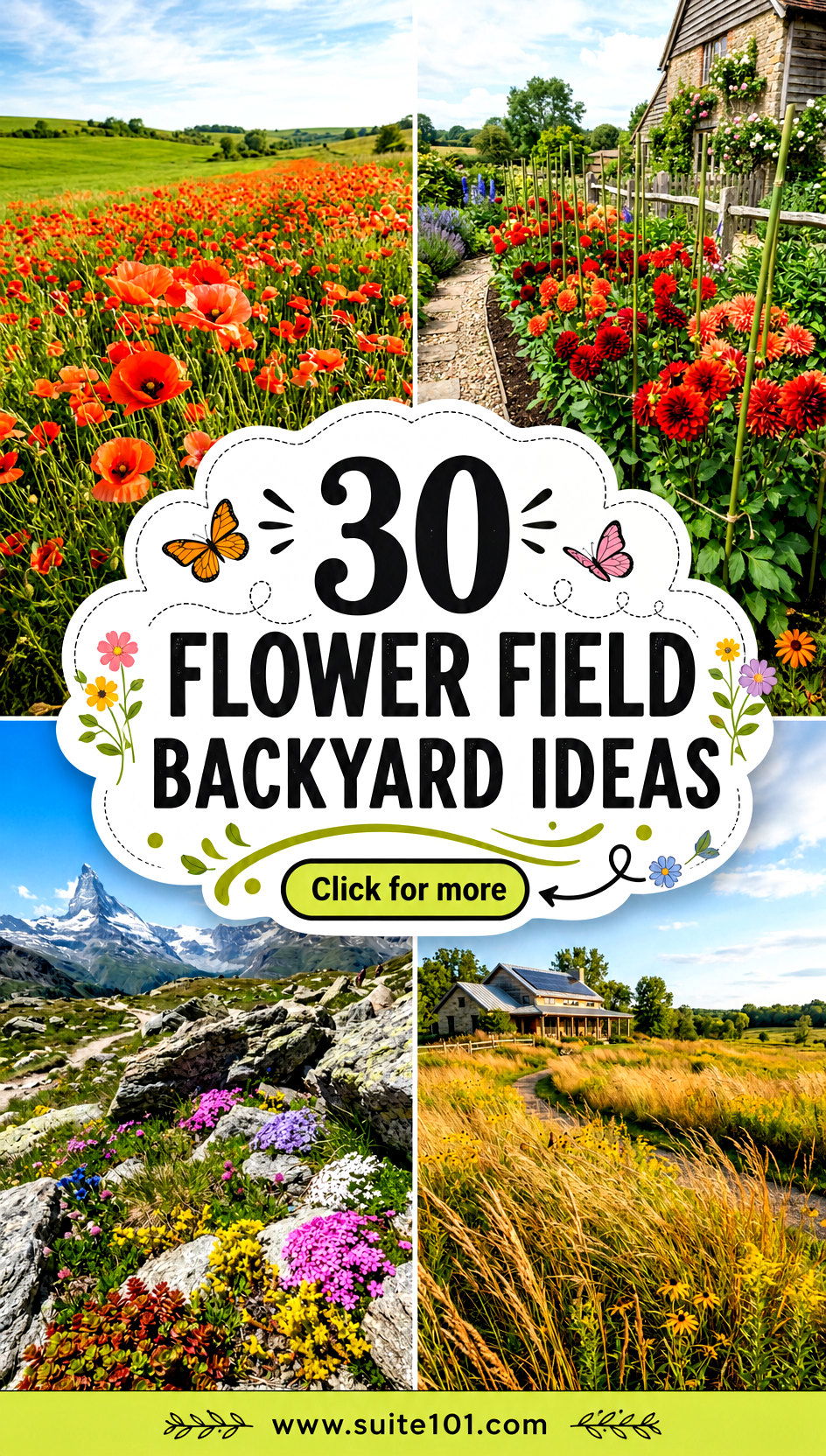 30 Flower Field Backyard Ideas For A Blooming Escape - 30 Flower Field Backyard Ideas For A Blooming Escape