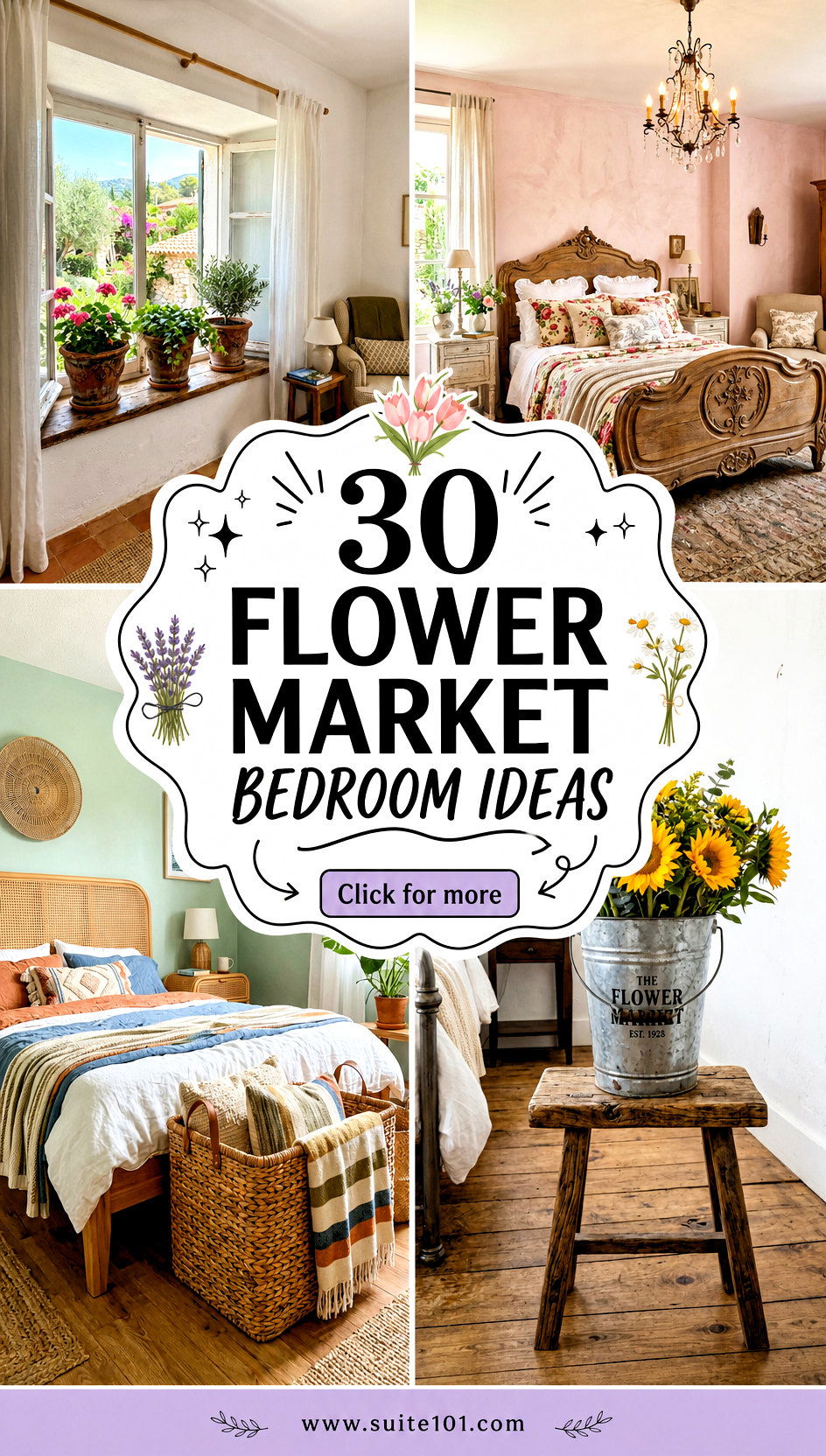 30 Flower Market Bedroom Ideas For Sweet Vintage Charm - 30 Flower Market Bedroom Ideas For Sweet, Vintage Charm