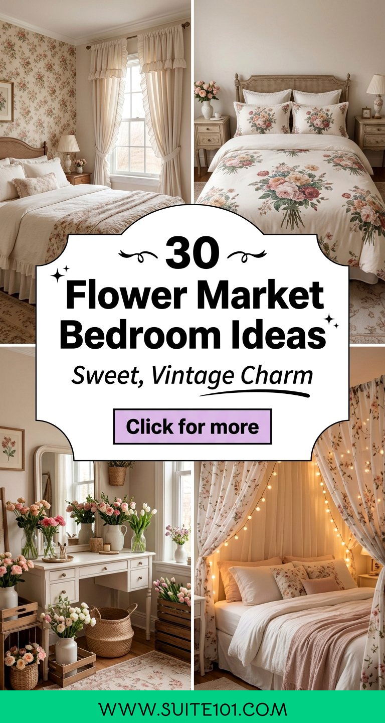 30 Flower Market Bedroom Ideas For Sweet Vintage Charm - 30 Flower Market Bedroom Ideas For Sweet, Vintage Charm