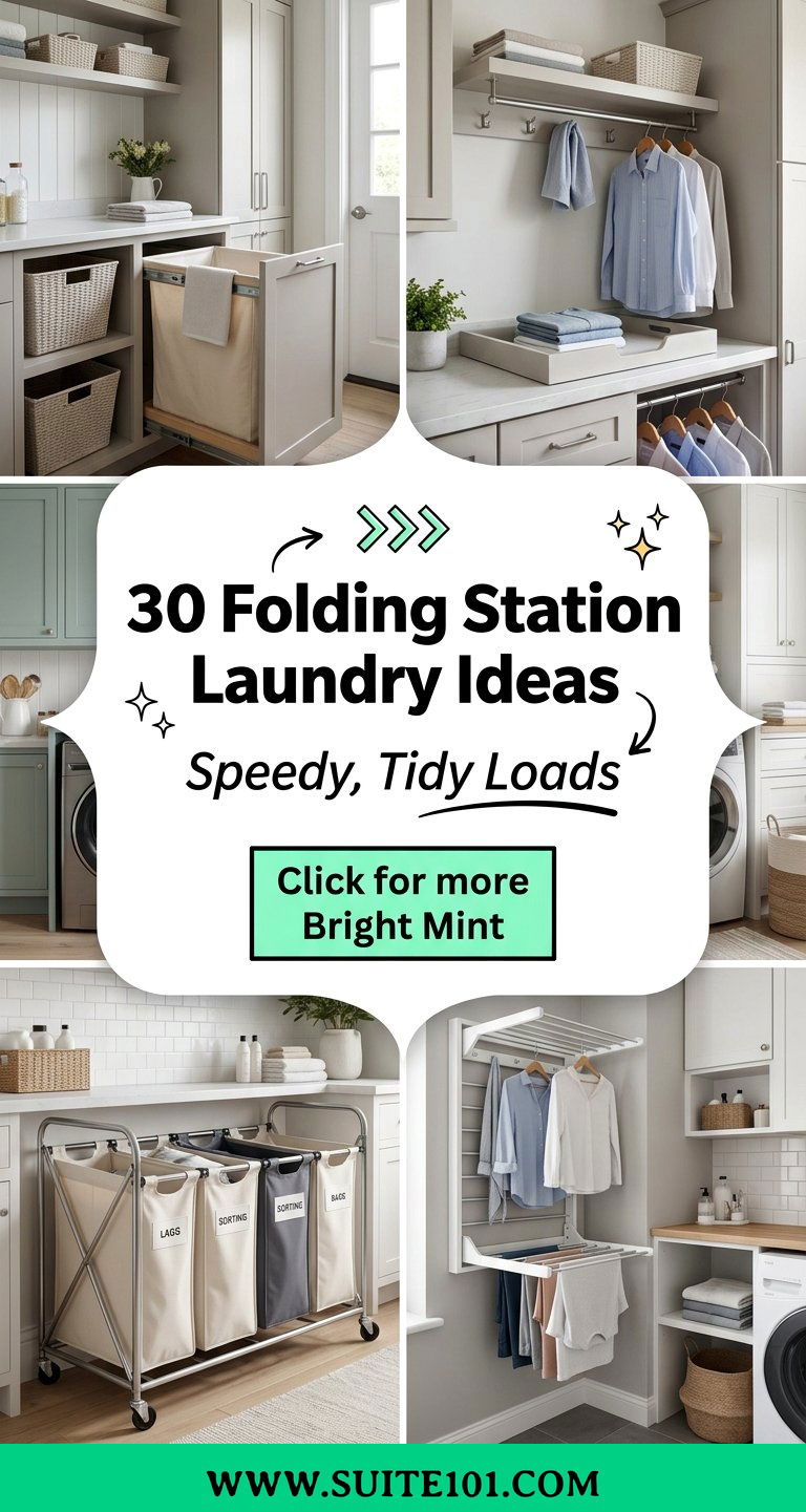 30 Folding Station Laundry Ideas for Speedy Tidy Loads - 30 Folding Station Laundry Ideas for Speedy, Tidy Loads