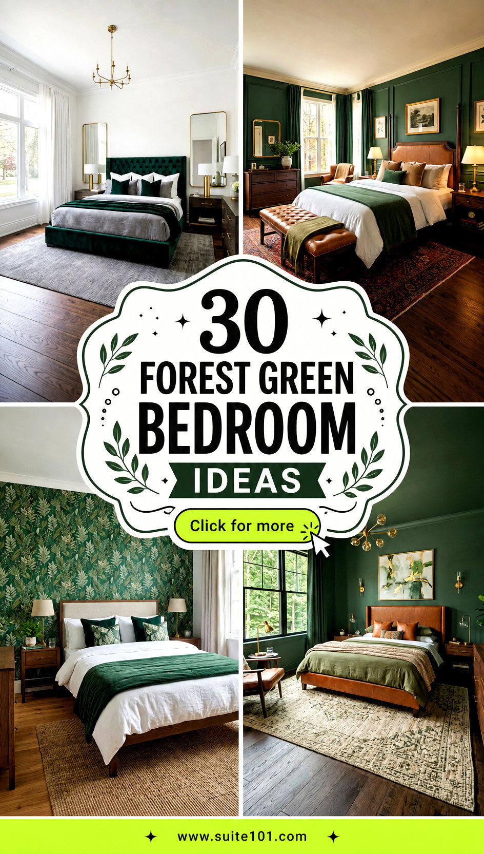 30 Forest Green Bedroom Ideas for Cozy Stylish Retreats - 30 Forest Green Bedroom Ideas for Cozy, Stylish Retreats