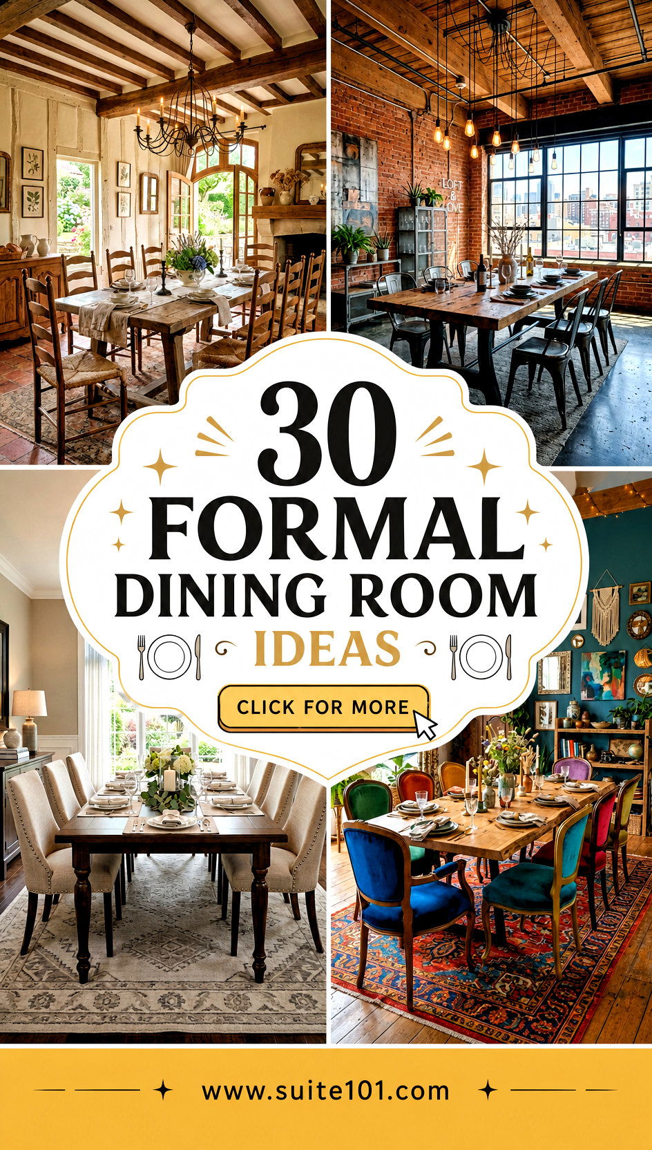 30 Formal Dining Room Ideas to Elevate Every Dinner Beautifully - 30 Formal Dining Room Ideas to Elevate Every Dinner Beautifully