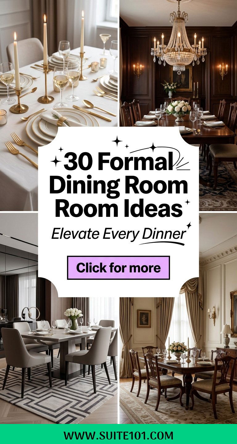 30 Formal Dining Room Ideas to Elevate Every Dinner Beautifully - 30 Formal Dining Room Ideas to Elevate Every Dinner Beautifully