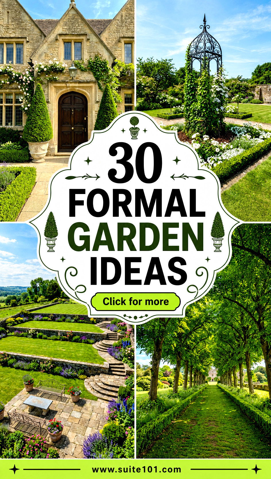 30 Formal Garden Ideas to Create an Elegant Outdoor Style - 30 Formal Garden Ideas to Create an Elegant Outdoor Style