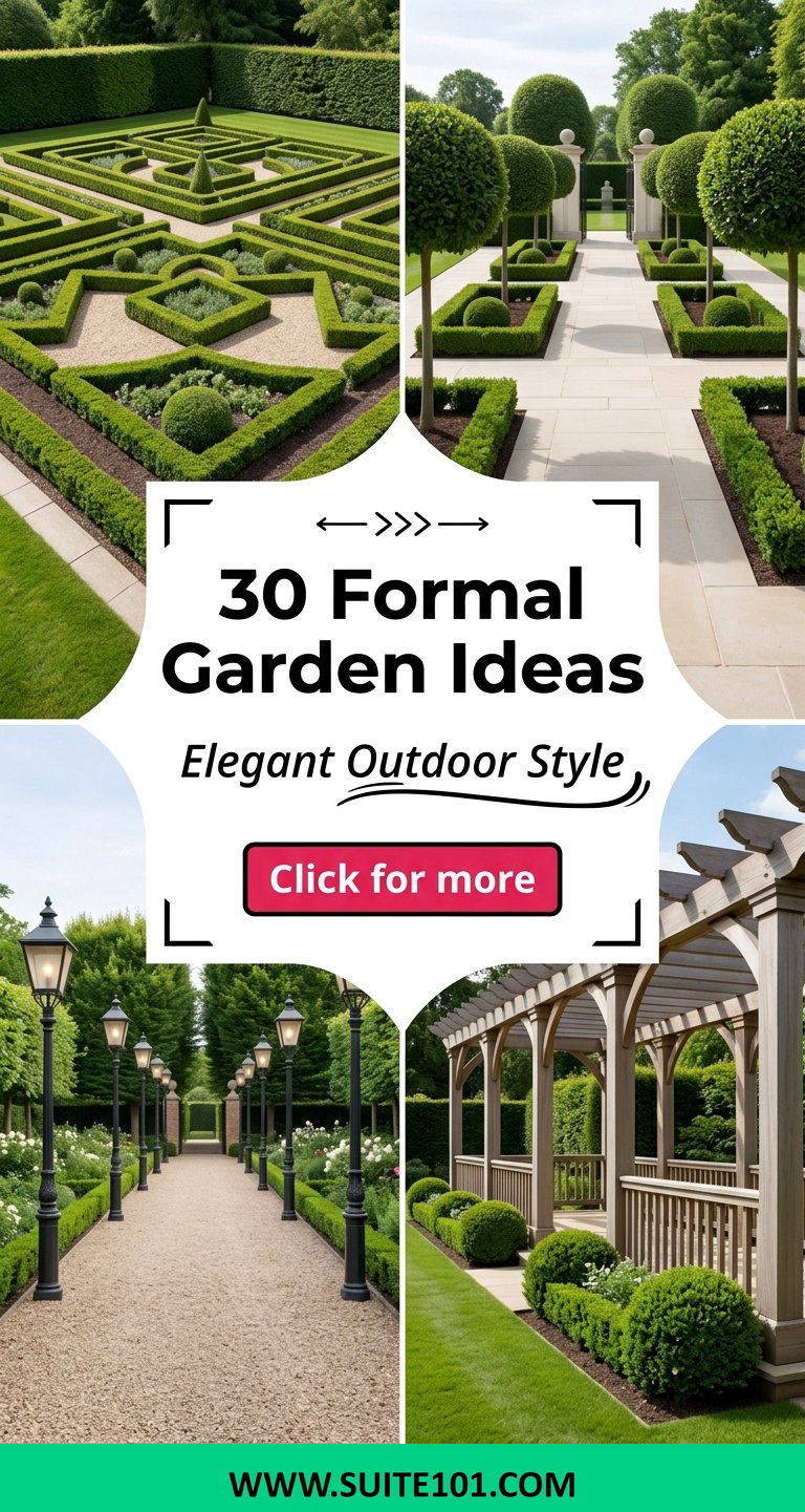 30 Formal Garden Ideas to Create an Elegant Outdoor Style - 30 Formal Garden Ideas to Create an Elegant Outdoor Style