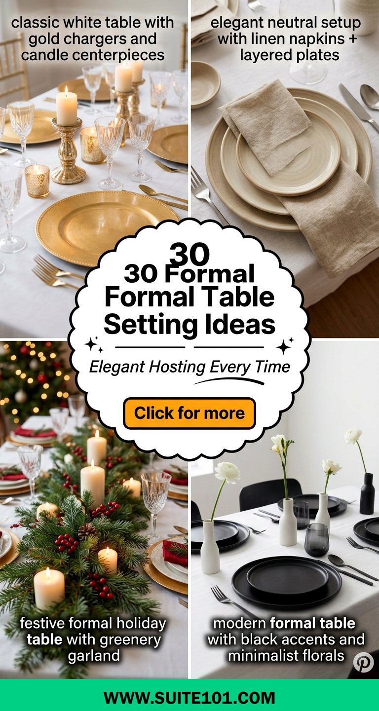 30 Formal Table Setting Ideas for Elegant Hosting Every Time - 30 Formal Table Setting Ideas for Elegant Hosting Every Time