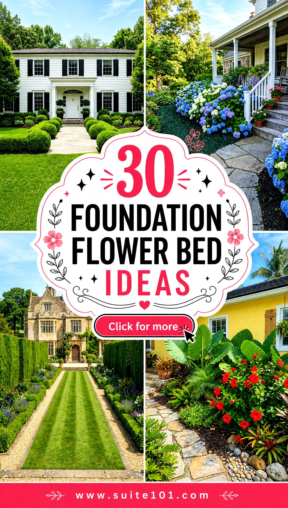 30 Foundation Flower Bed Ideas for a Stunning Front Yard - 30 Foundation Flower Bed Ideas for a Stunning Front Yard