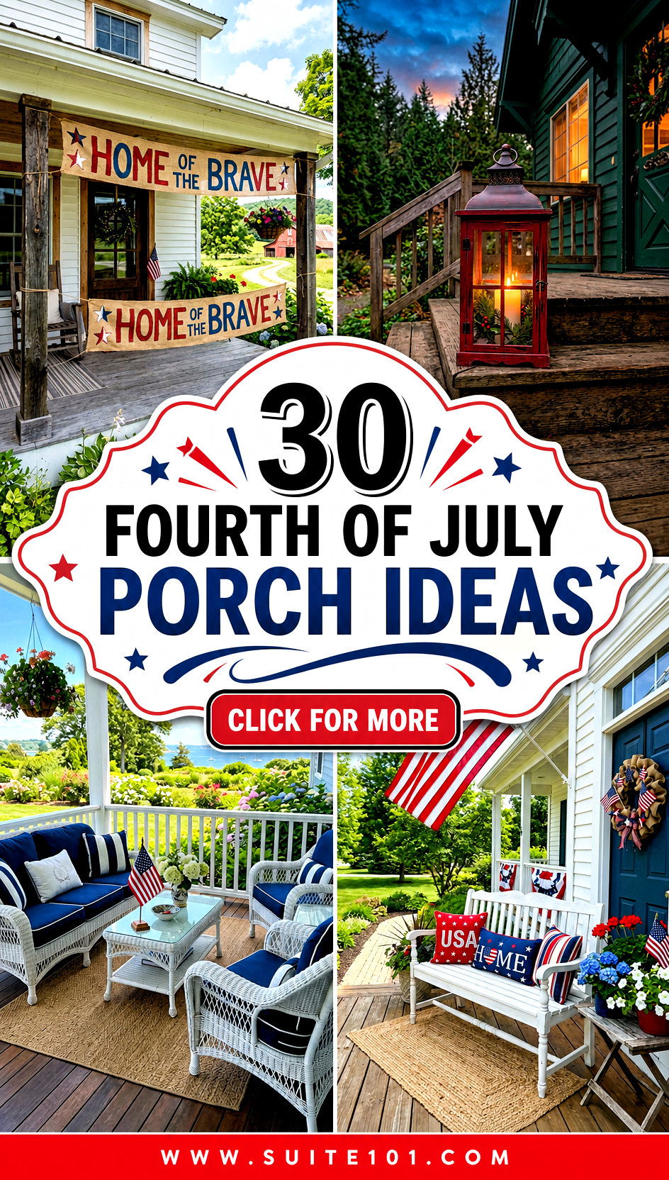 30 Fourth of July porch ideas That Shine All Summer Long - 30 Fourth of July porch ideas That Shine All Summer Long