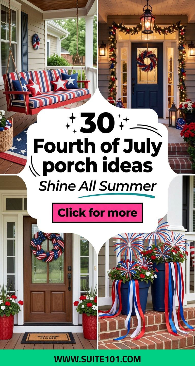 30 Fourth of July porch ideas That Shine All Summer Long - 30 Fourth of July porch ideas That Shine All Summer Long