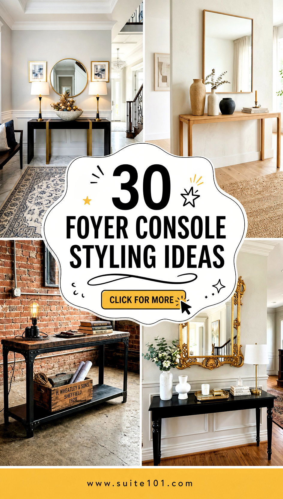 30 Foyer Console Styling Ideas to Make Your Entryway Wow - 30 Foyer Console Styling Ideas to Make Your Entryway Wow