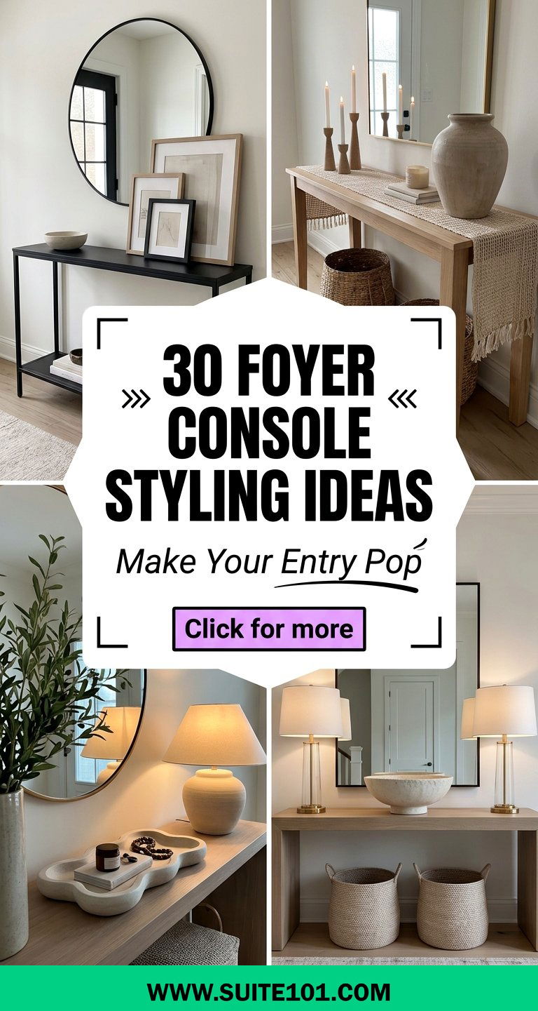 30 Foyer Console Styling Ideas to Make Your Entryway Wow - 30 Foyer Console Styling Ideas to Make Your Entryway Wow