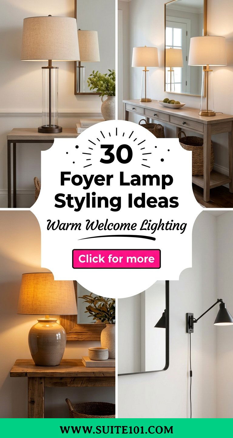 30 Foyer Lamp Styling Ideas to Light Up Your Entryway Perfectly - 30 Foyer Lamp Styling Ideas to Light Up Your Entryway Perfectly