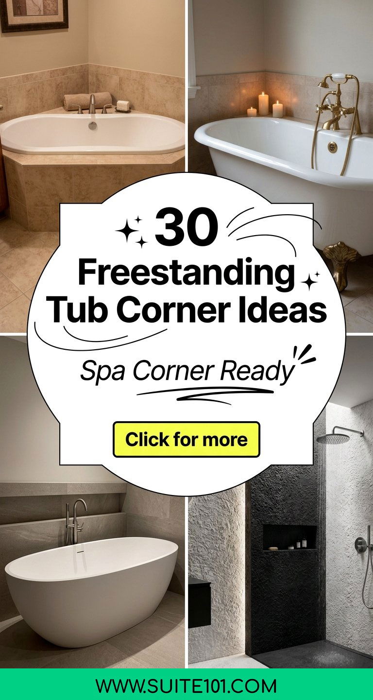 30 Freestanding Tub Corner Ideas for a Spa-Like Bathroom Retreat - 30 Freestanding Tub Corner Ideas for a Spa-Like Bathroom Retreat