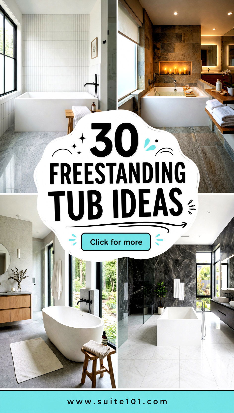 30 Freestanding Tub Ideas to Create a Spa-Like Bathroom - 30 Freestanding Tub Ideas to Create a Spa-Like Bathroom