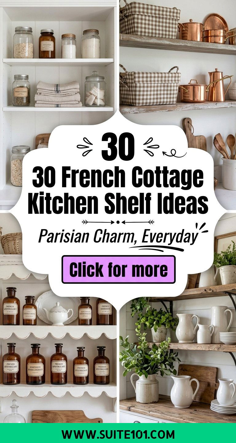 30 French Cottage Kitchen Shelf Ideas for a Parisian-Look Home - 30 French Cottage Kitchen Shelf Ideas for a Parisian-Look Home