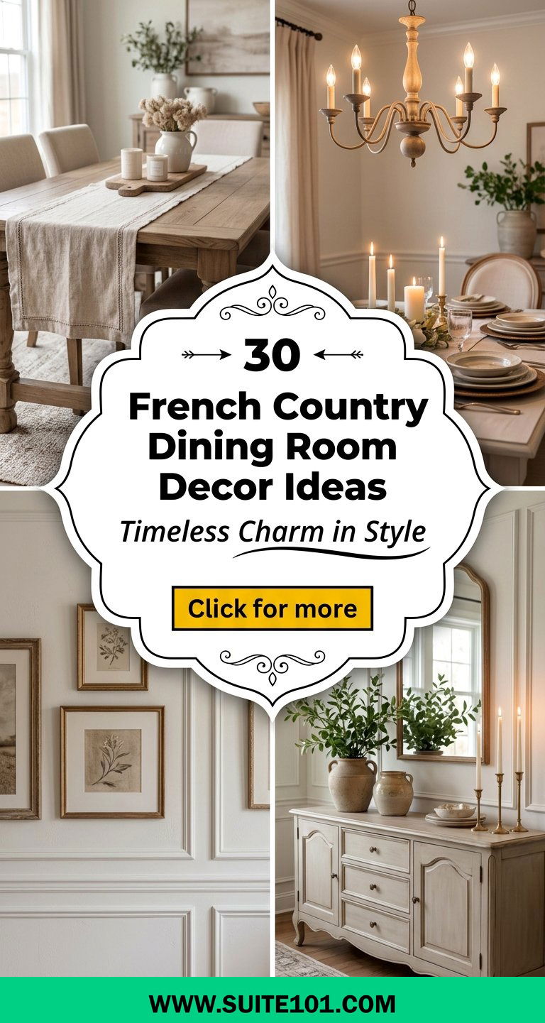 30 French Country Dining Room Decor Ideas for Timeless Charm - 30 French Country Dining Room Decor Ideas for Timeless Charm