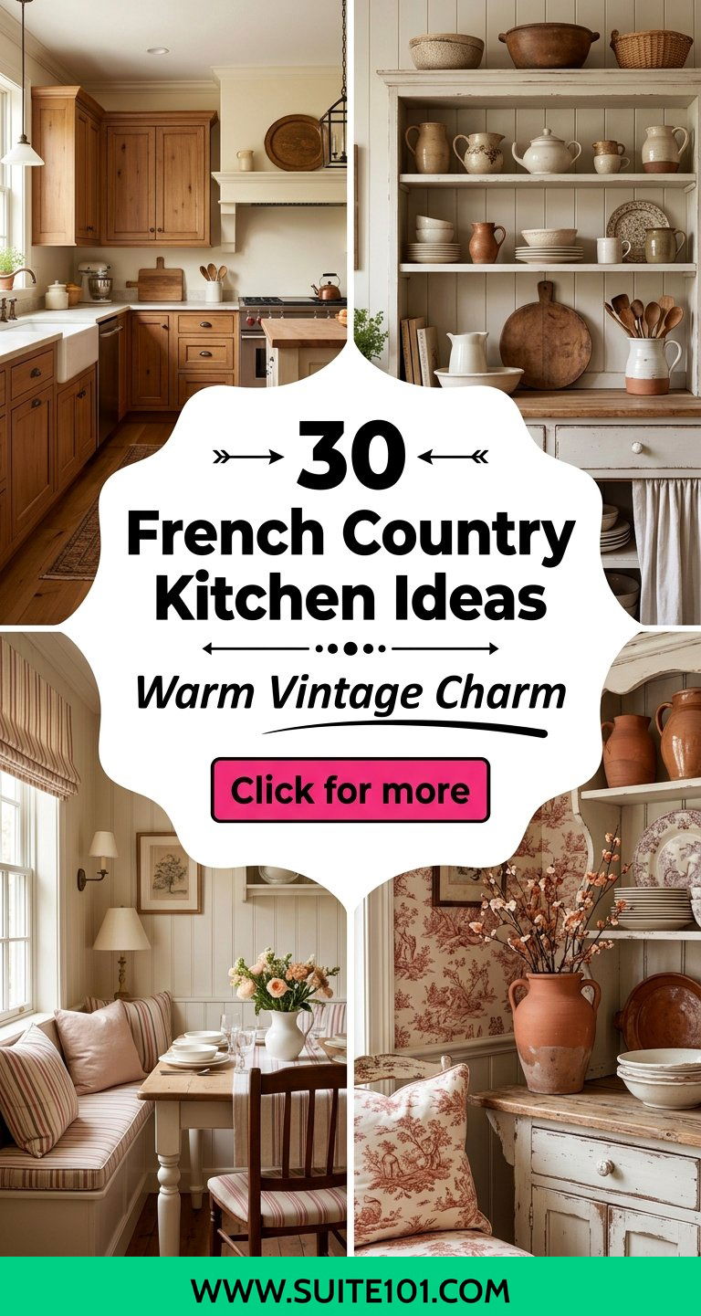 30 French Country Kitchen Ideas for Warm Vintage Style - 30 French Country Kitchen Ideas for Warm, Vintage Style