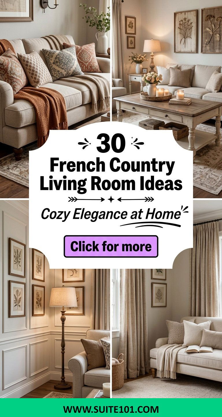 30 French Country Living Room Ideas for Cozy Elegance at Home - 30 French Country Living Room Ideas for Cozy Elegance at Home