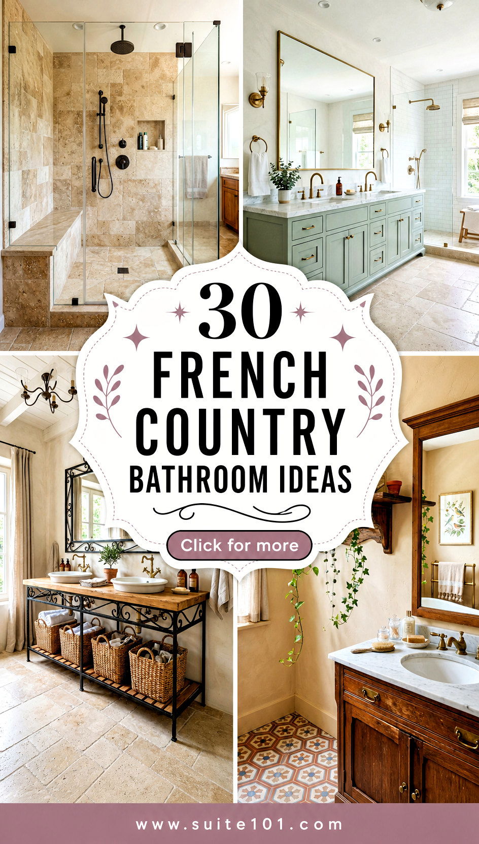 30 French country bathroom ideas classic elegance with storage - 30 French country bathroom ideas: classic elegance with storage