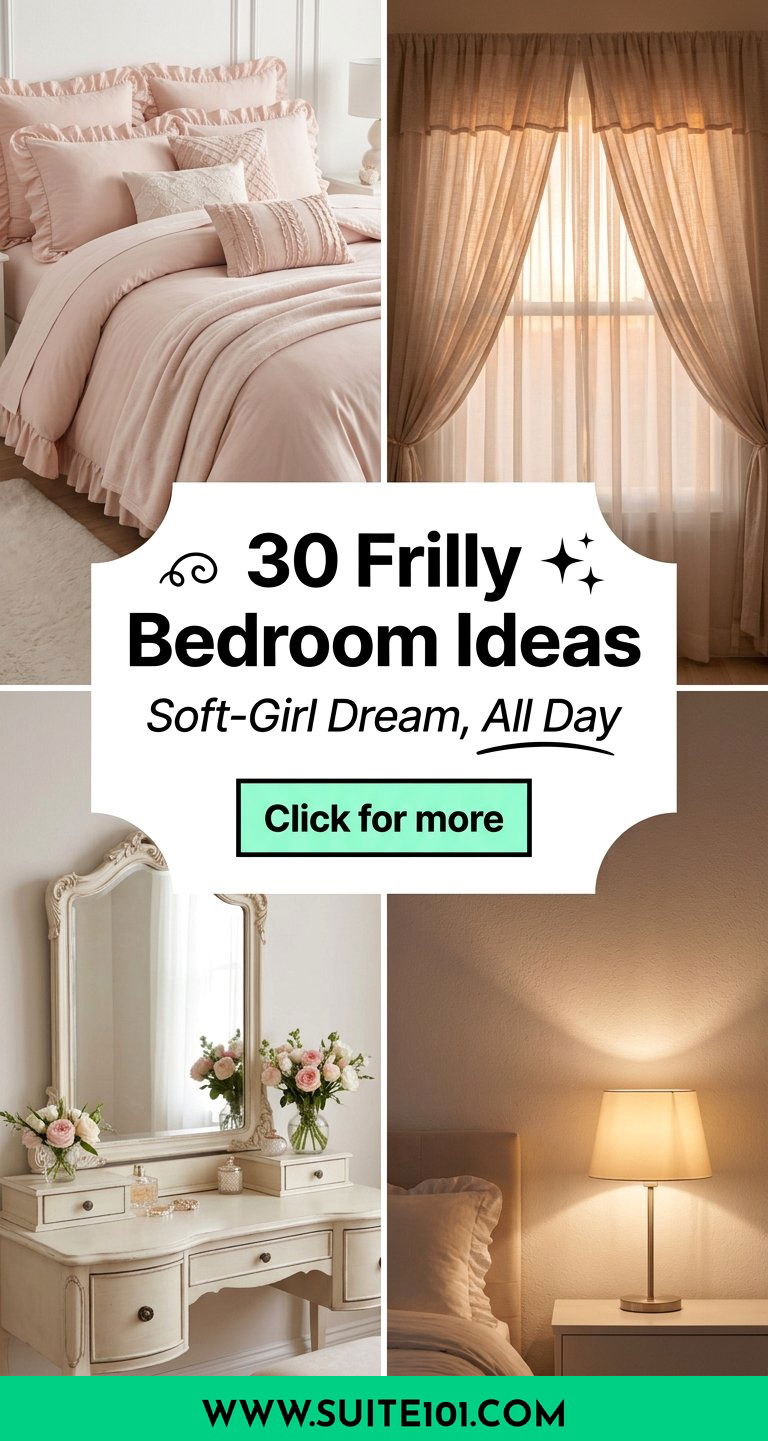 30 Frilly Bedroom Ideas for a Romantic Soft-Girl Look Today - 30 Frilly Bedroom Ideas for a Romantic, Soft-Girl Look Today