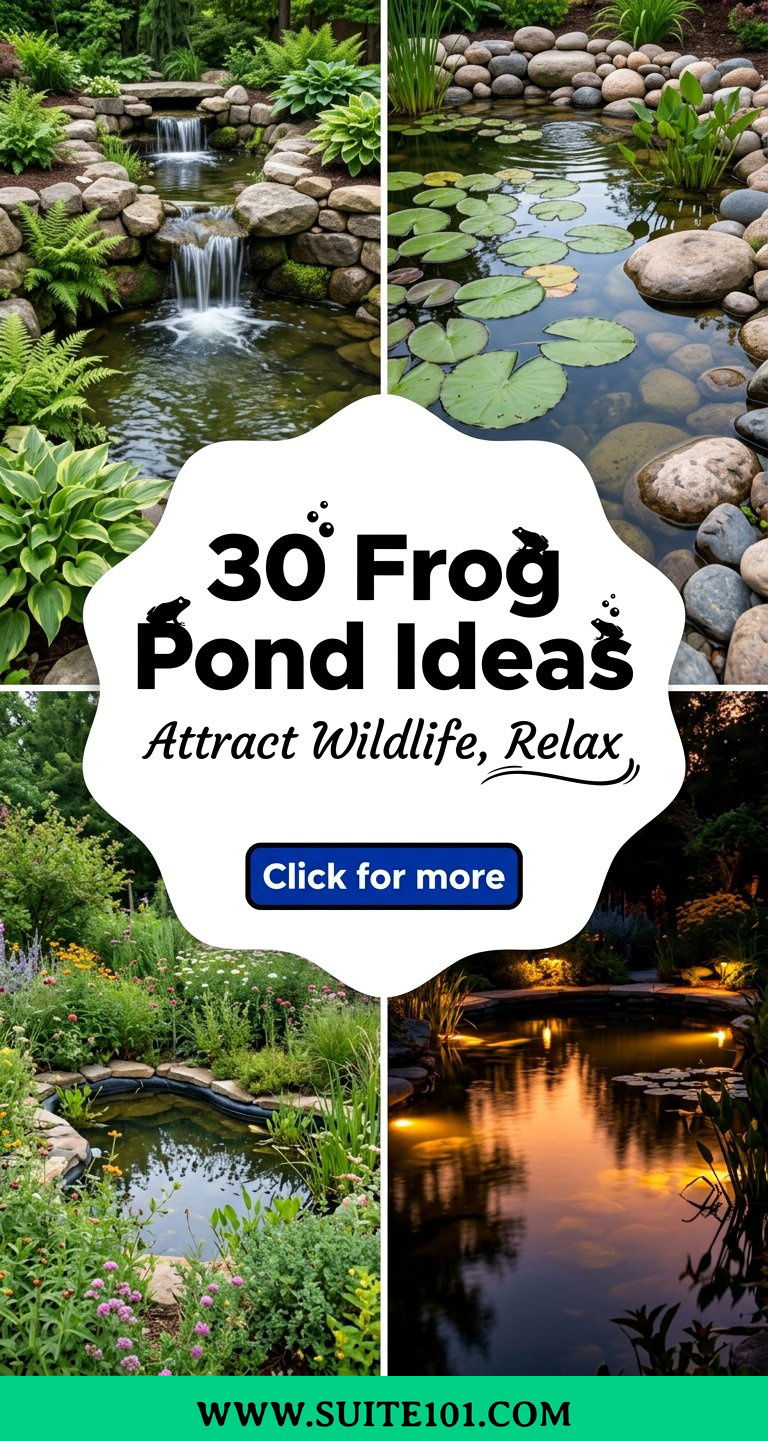 30 Frog Pond Ideas to Attract Wildlife and Create Relaxing Water - 30 Frog Pond Ideas to Attract Wildlife and Create Relaxing Water