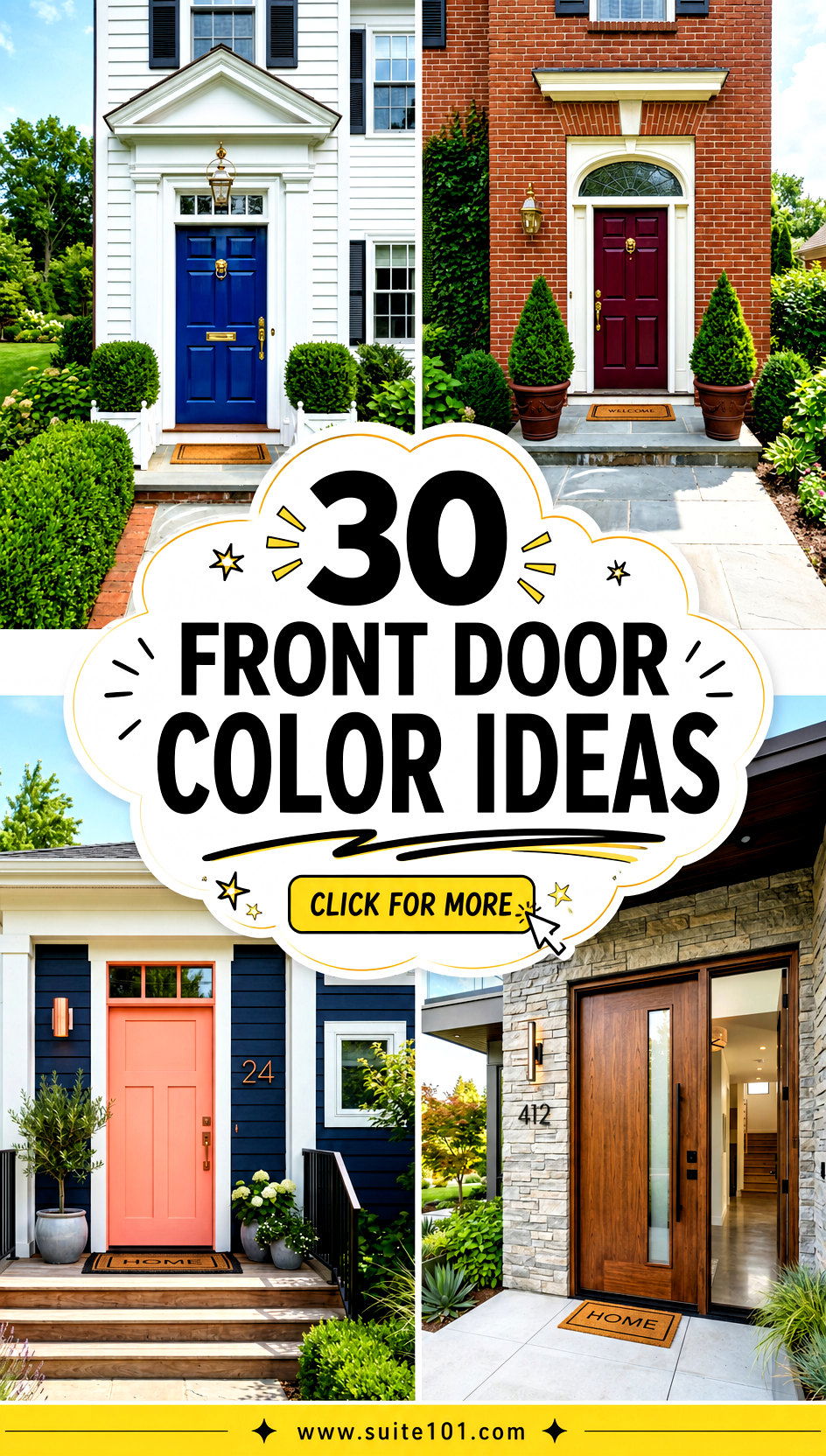 30 Front Door Color Ideas That Make Your Home Stand Out - 30 Front Door Color Ideas That Make Your Home Stand Out