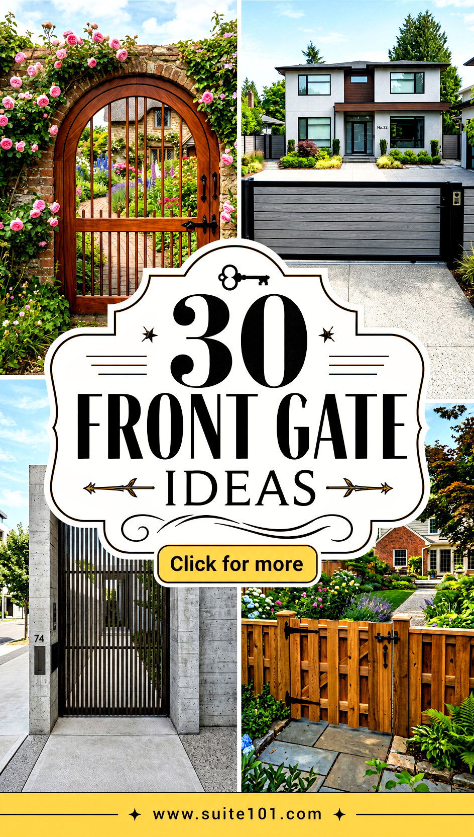 30 Front Gate Ideas Add Safety Style and Instant Charm - 30 Front Gate Ideas: Add Safety, Style, and Instant Charm