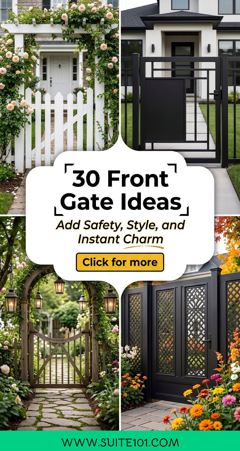 30 Front Gate Ideas Add Safety Style and Instant Charm - 30 Front Gate Ideas: Add Safety, Style, and Instant Charm