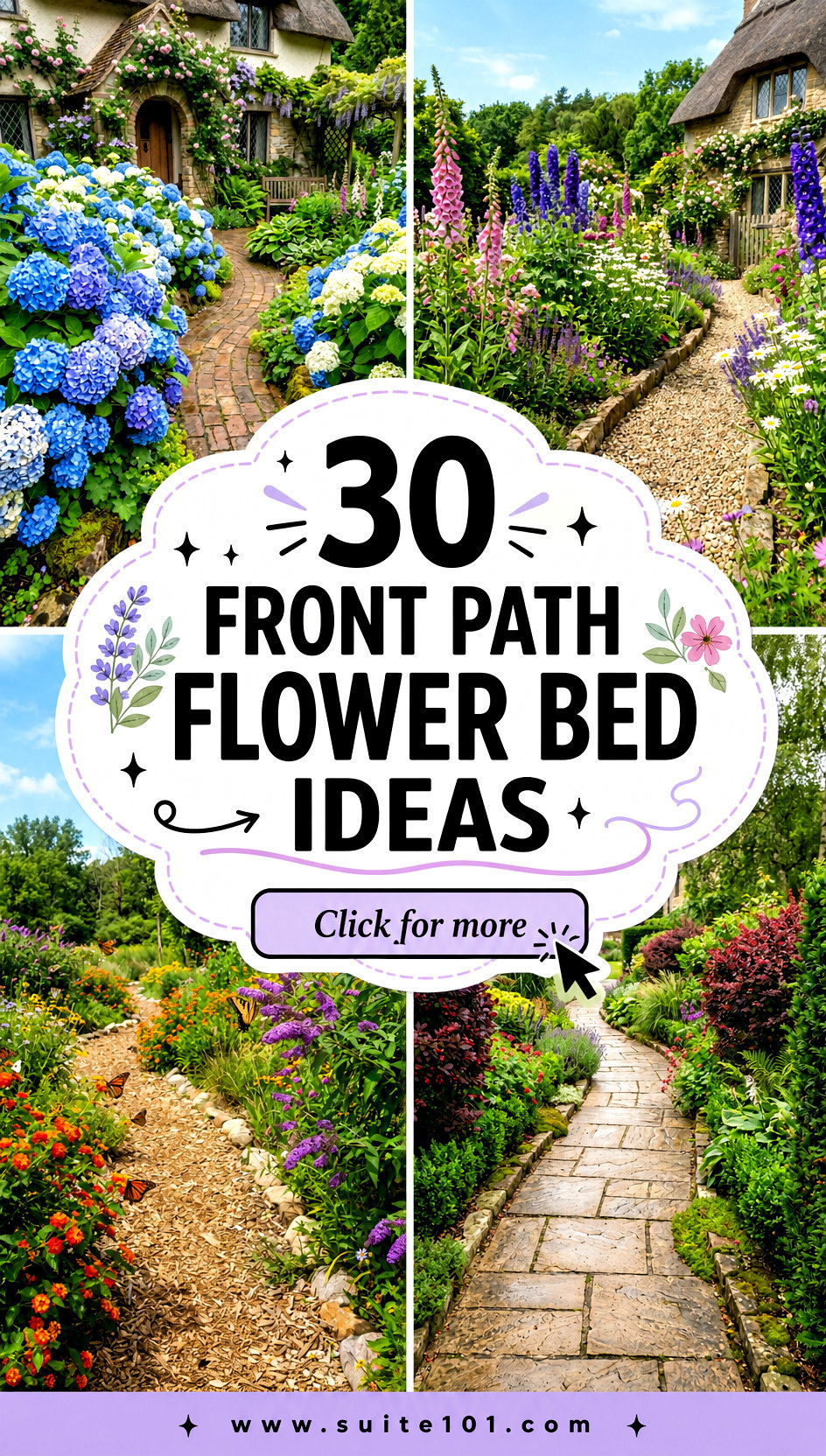 30 Front Path Flower Bed Ideas for a Stunning Entryway - 30 Front Path Flower Bed Ideas for a Stunning Entryway