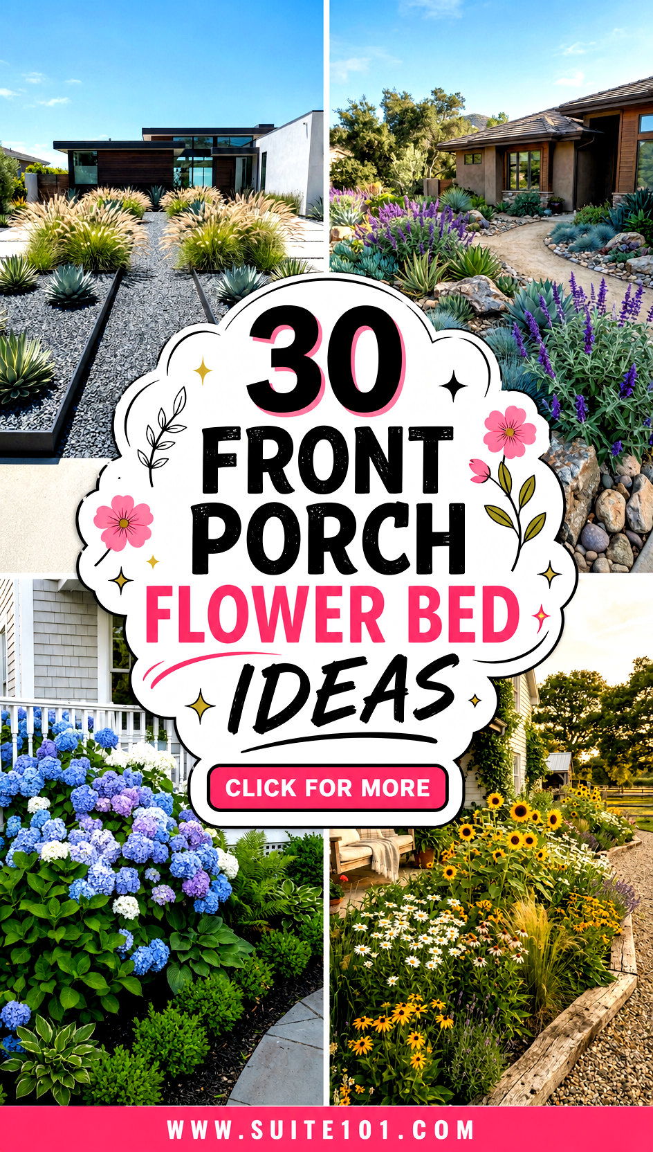 30 Front Porch Flower Bed Ideas for Lush Colorful Curb Appeal - 30 Front Porch Flower Bed Ideas for Lush, Colorful Curb Appeal