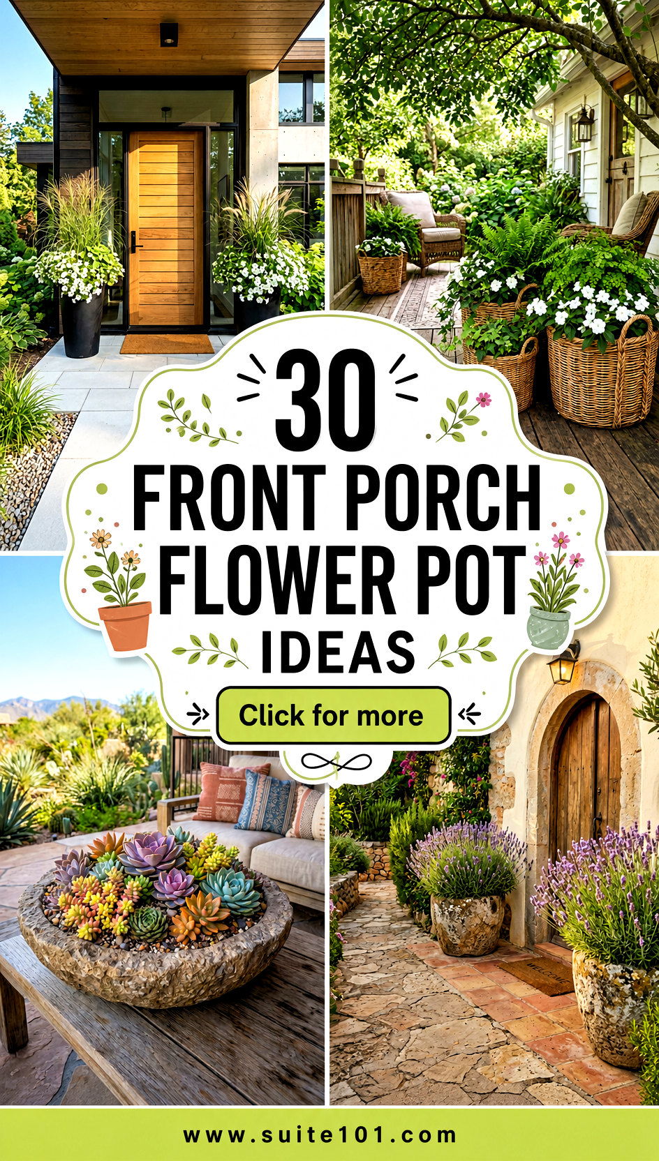 30 Front Porch Flower Pot Ideas Brighten Any Doorstep Fast - 30 Front Porch Flower Pot Ideas: Brighten Any Doorstep Fast