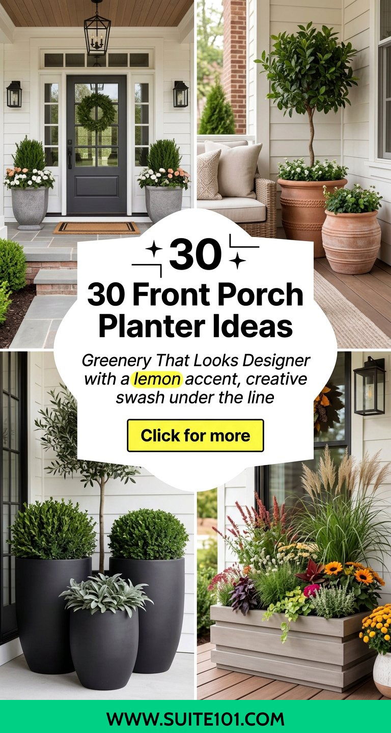 30 Front Porch Planter Ideas Greenery That Looks Designer - 30 Front Porch Planter Ideas: Greenery That Looks Designer