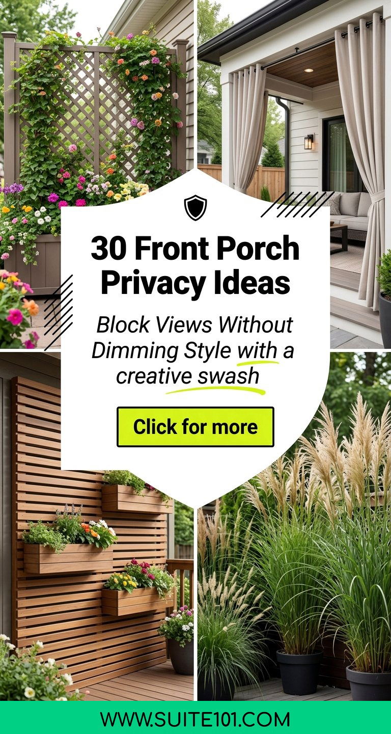 30 Front Porch Privacy Ideas Block Views Without Dimming Style - 30 Front Porch Privacy Ideas: Block Views Without Dimming Style