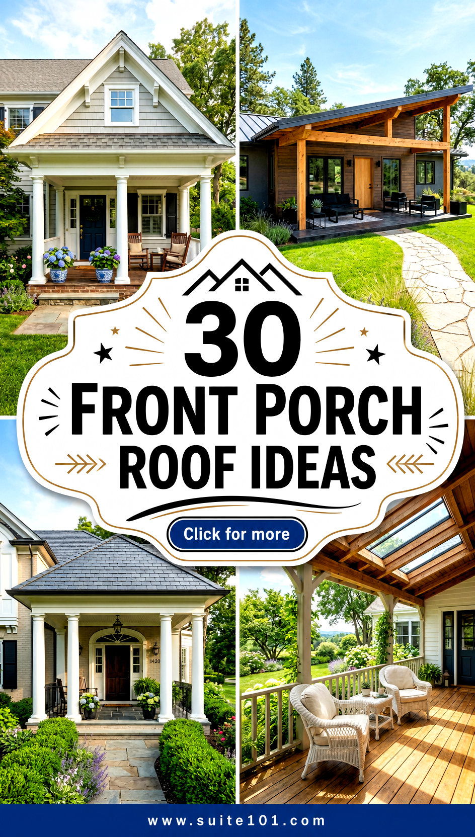 30 Front Porch Roof Ideas for a More Stylish Weather-Proof Entry - 30 Front Porch Roof Ideas for a More Stylish, Weather-Proof Entry