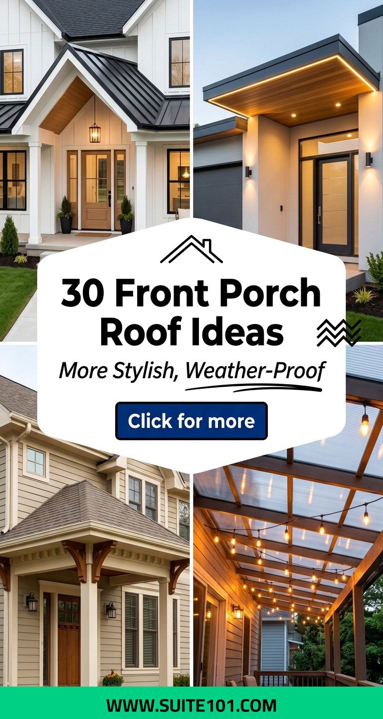 30 Front Porch Roof Ideas for a More Stylish Weather-Proof Entry - 30 Front Porch Roof Ideas for a More Stylish, Weather-Proof Entry