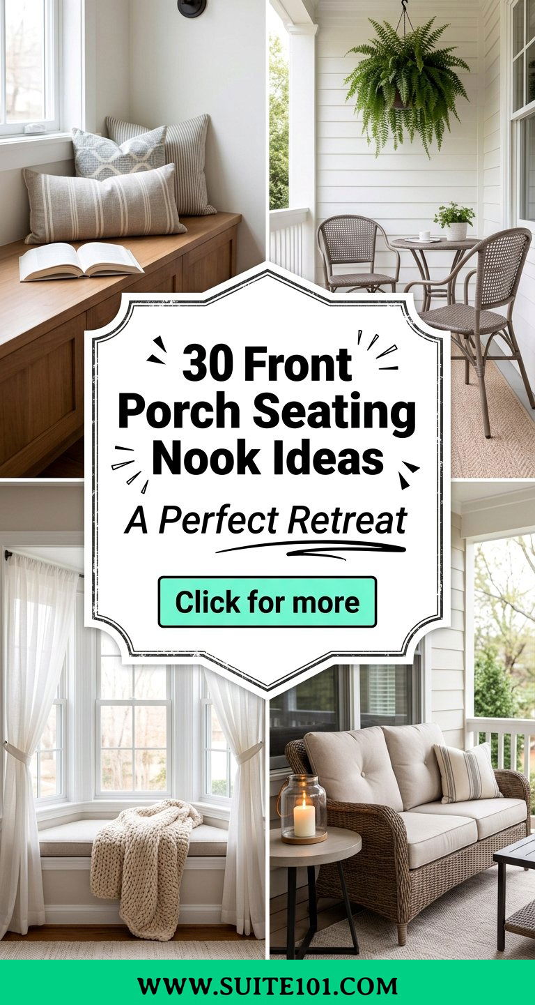 30 Front Porch Seating Nook Ideas for a Perfect Retreat - 30 Front Porch Seating Nook Ideas for a Perfect Retreat