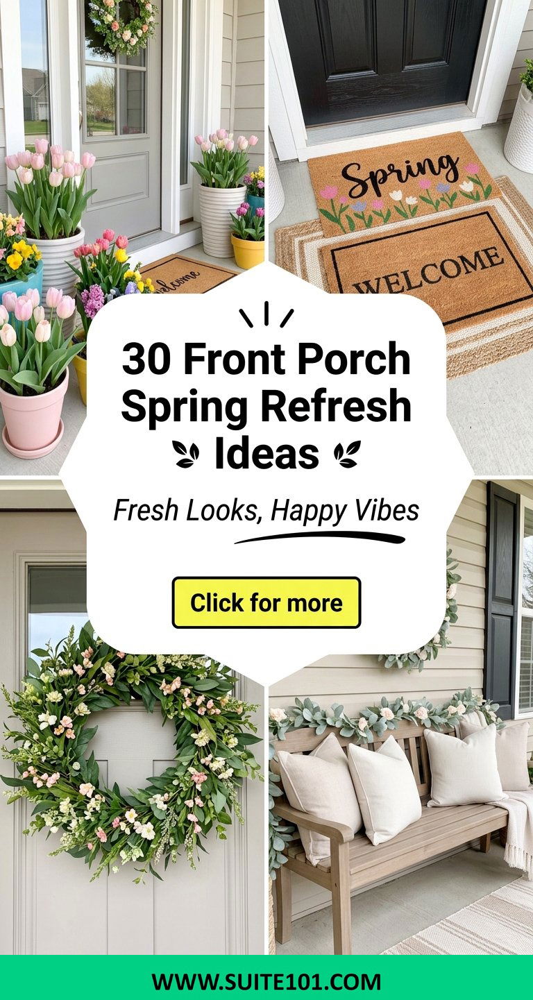 30 Front Porch Spring Refresh Ideas for a Fresh Inviting Welcome - 30 Front Porch Spring Refresh Ideas for a Fresh, Inviting Welcome