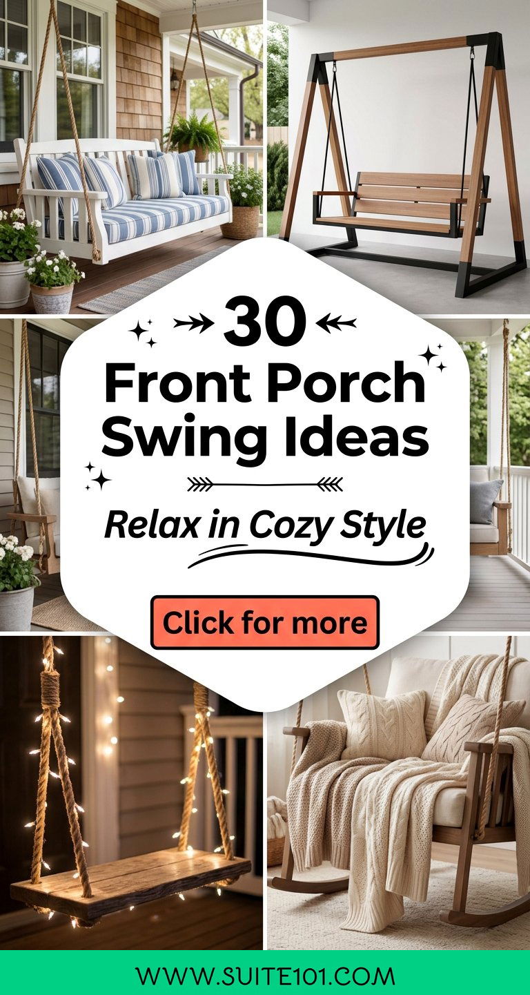 30 Front Porch Swing Ideas Relax in Cozy Style Outdoors - 30 Front Porch Swing Ideas: Relax in Cozy Style Outdoors