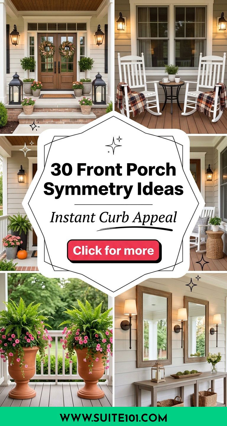 30 Front Porch Symmetry Ideas for Instant Curb Appeal - 30 Front Porch Symmetry Ideas for Instant Curb Appeal