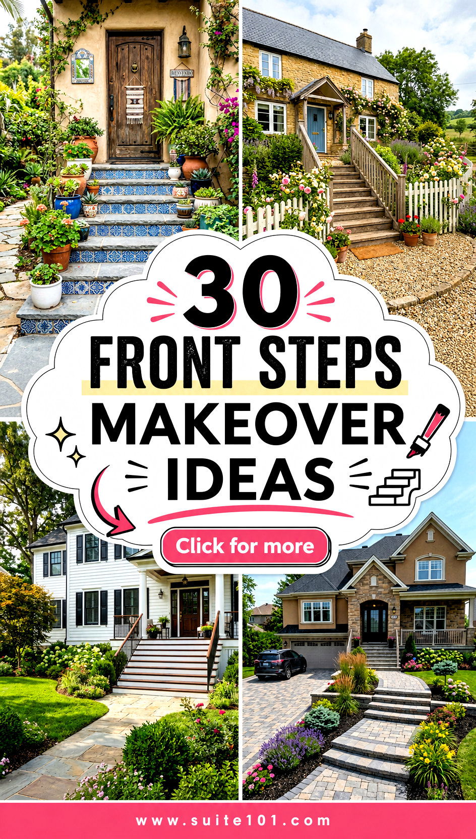 30 Front Steps Makeover Ideas for a Fresh New Look - 30 Front Steps Makeover Ideas for a Fresh New Look