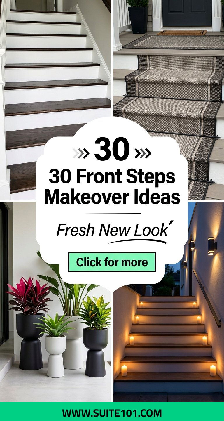 30 Front Steps Makeover Ideas for a Fresh New Look - 30 Front Steps Makeover Ideas for a Fresh New Look