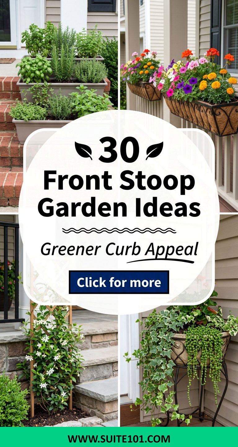 30 Front Stoop Garden Ideas for Greener Curb Appeal - 30 Front Stoop Garden Ideas for Greener Curb Appeal
