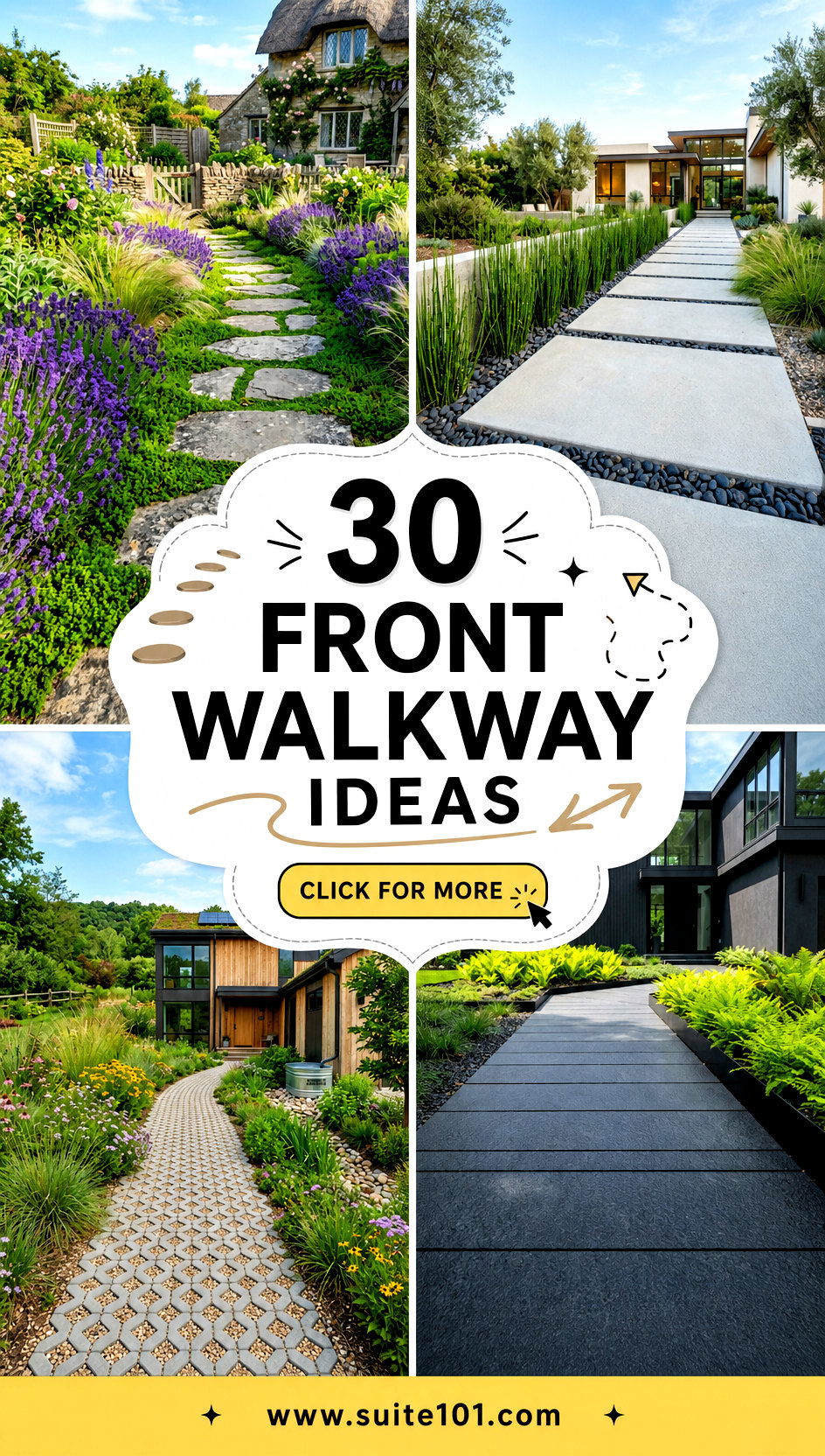 30 Front Walkway Ideas to Create a Welcoming Path - 30 Front Walkway Ideas to Create a Welcoming Path