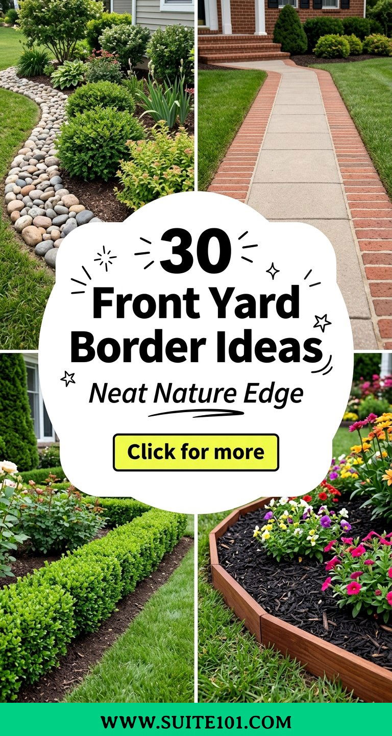 30 Front Yard Border Ideas for Neat Natural Landscaping - 30 Front Yard Border Ideas for Neat, Natural Landscaping