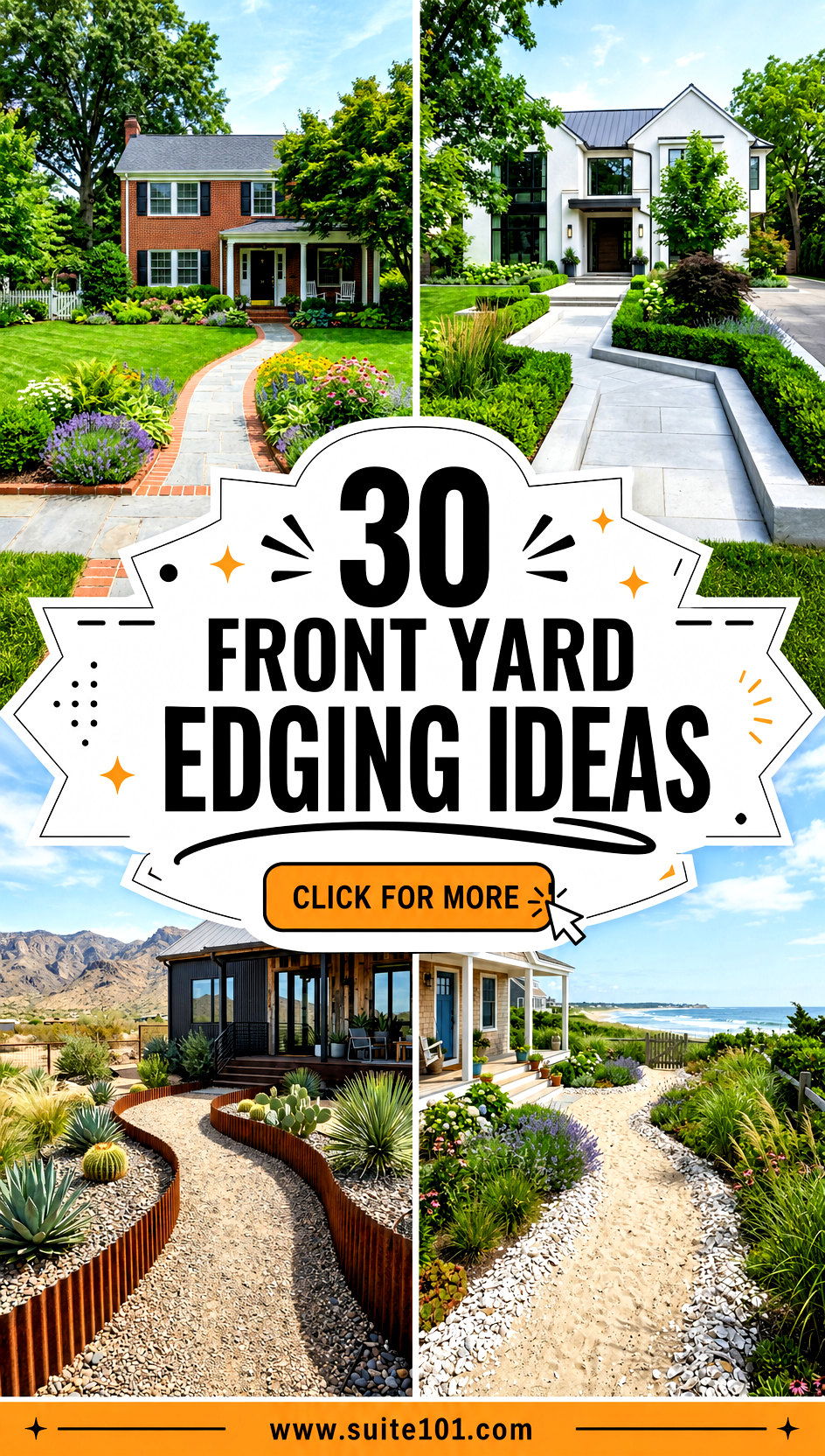 30 Front Yard Edging Ideas for Clean Sharp Curb Appeal - 30 Front Yard Edging Ideas for Clean, Sharp Curb Appeal