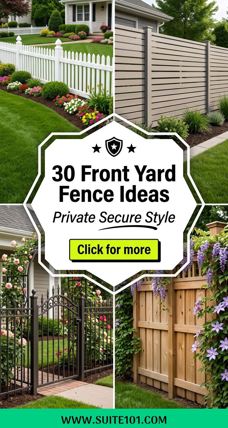 30 Front Yard Fence Ideas for Privacy Style and Security - 30 Front Yard Fence Ideas for Privacy, Style, and Security