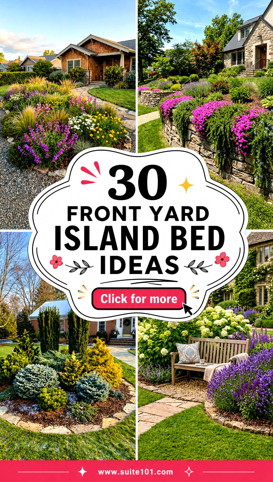 30 Front Yard Island Bed Ideas Make a Stunning Focal Point - 30 Front Yard Island Bed Ideas: Make a Stunning Focal Point