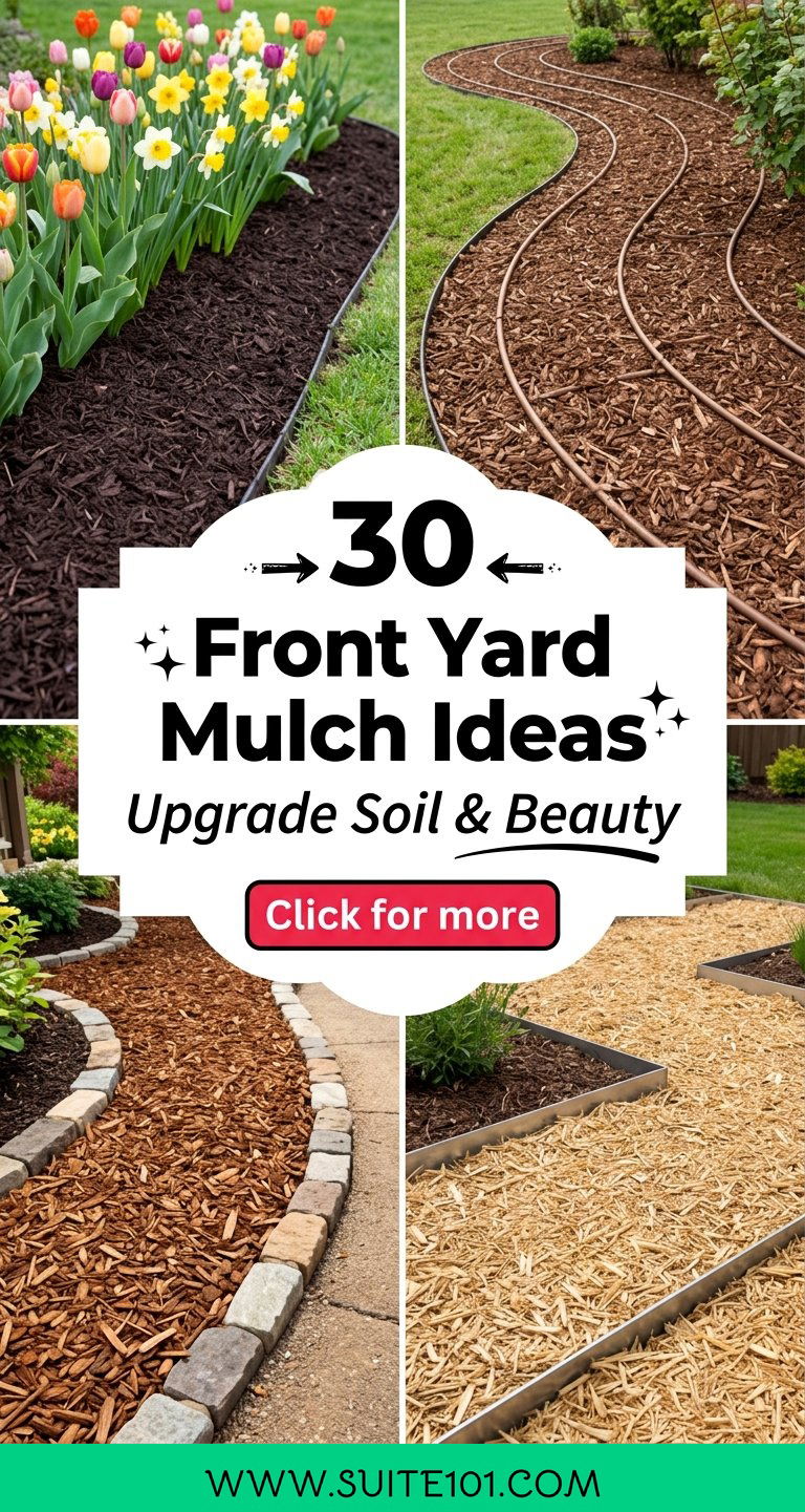 30 Front Yard Mulch Ideas to Upgrade Soil and Beauty Fast - 30 Front Yard Mulch Ideas to Upgrade Soil and Beauty Fast
