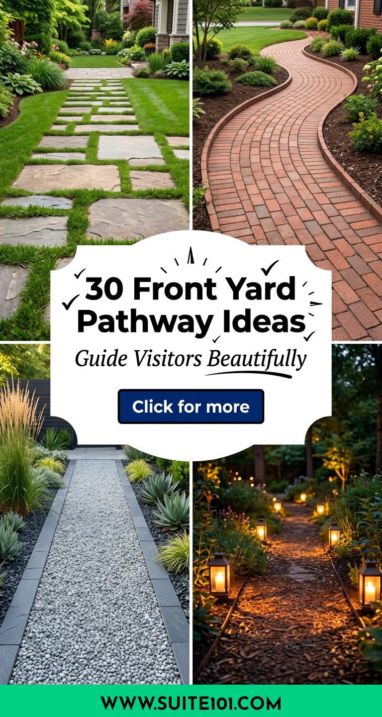30 Front Yard Pathway Ideas Guide Visitors With Beautiful Paths - 30 Front Yard Pathway Ideas: Guide Visitors With Beautiful Paths