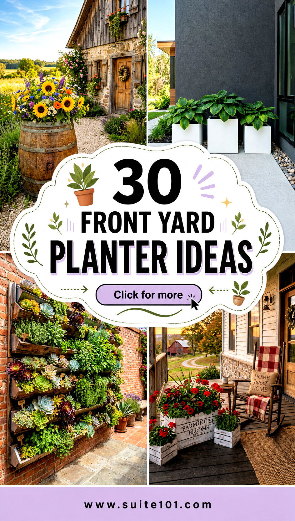 30 Front Yard Planter Ideas Add Height and Texture Instantly - 30 Front Yard Planter Ideas: Add Height and Texture Instantly